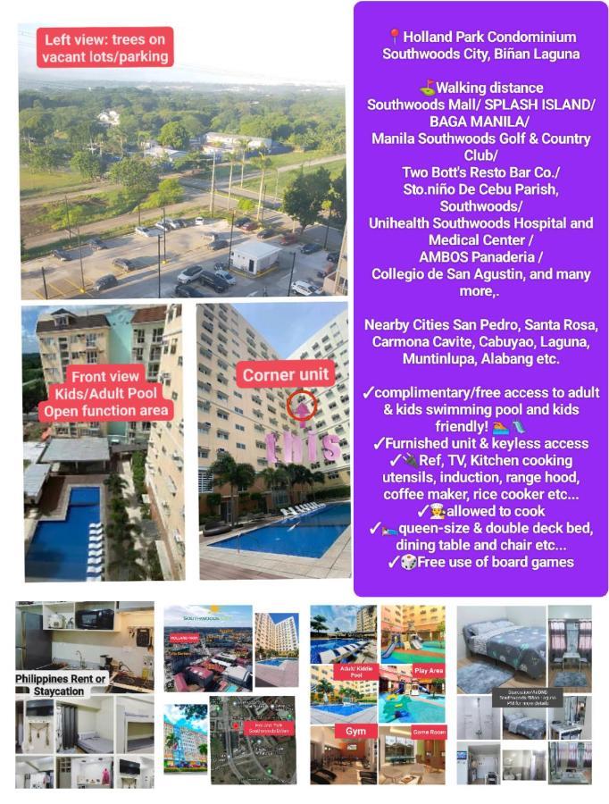Budget Accommodation Holland Park Condominium Southwoods Binan Laguna Jalang Esterno foto
